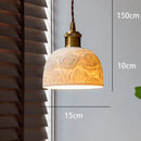 Cream Wabi-sabi Japanese Chandelier by Ljojo • Retro Bedroom Wall Hanging Lighting