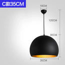 Industrial Black Ceiling Pendant Lamp E27 for Restaurant Dining | Ljojo