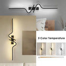 Ljojo LED Wall Lights 60/80/100cm Black Wall Sconce for Bathroom & Interior Lighting