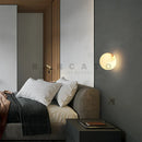 Ljojo Marble Wall Lamp: Elegant Nordic Designer LED Lighting for Home Decor