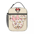 Ljojo Minnie Mouse Insulated Lunch Bag for Girls - Cute School Picnic Food Storage
