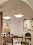 Ljojo LED Pendant Light White Acrylic Modern Chandelier for Home Restaurant Bar Shop
