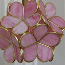 LED Wall Light Fixture Pink Glass Bar Restaurant Bedroom Lamp Sconce by Ljojo