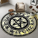 Ethnic Mandala Round Carpet for Living Room Decor by Ljojo