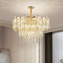 Luxury Crystal Pendant Lamp Modern Minimalist Villa Bedroom Dining Room Lighting Ljojo