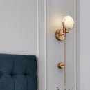 Ljojo Modern Marble Wall Lamp LED Minimalist Indoor Lighting Fixture for Living Room Bedroom Dining