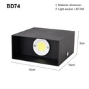 12W LED Wall Lamp Modern Indoor Lighting Aluminum Sconces for Living Room Bedroom Ljojo