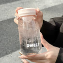 Ljojo Mini Portable Water Bottle with Tea Strainer - Small Capacity Reusable Drinking Cup