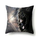 Lion Pattern Polyester Cushion Cover by Ljojo - Home decoration Pillow Cover
