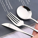 Ljojo 40Pcs Stainless Steel Cutlery Set for Dining and Kitchen