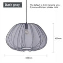 Nordic Simple LED Pendant Light Fabric Chandelier for Living Room by Ljojo