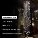 K9 Crystal Staircase Light Long Chandelier for Living Room by Ljojo
