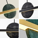 Ljojo Marble Chandelier: Italian Designer Dining Table Hanging Lamp for Modern Minimalist Bar Lighting