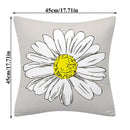 Flower Letter Print Cushion Cover for Stylish Home Decor by Ljojo