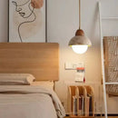 Natural Wood Wabi-sabi LED Pendant Lights Japan for Master Bedroom Hotel Bar Island Chandelier by Ljojo