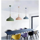 Nordic Colored Chandelier Wooden Pendant Light LED Lamp Single Head Aluminum Children Room Ljojo