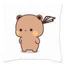 Cute Panda Bears Printed Pillow Case for Sofa Decoration by Ljojo