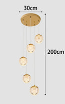 Ljojo LED Pendant Staircase Chandeliers for Living Room - Modern Indoor Hanging Light