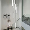 Large Staircase Chandelier LED Long Lamp for Home Hotel Hall Suspension Ljojo Chandelier Lighting