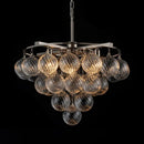 Ljojo Luxury LED Crystal Bubble Chandelier Pendant Light Fixture for Home Decor & Villa Lighting