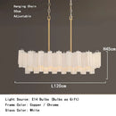 Frosted White Texture Glass Chandelier LED Lighting Fixture for Living Room Decor by Ljojo