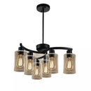 Ljojo Modern Black LED Chandelier Stylish Home Interior Pendant Light for Living Room