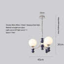 Ljojo Adjustable LED Glass Pendant Light Modern Nordic Style for Living Room Bedroom Dining Room