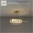 Ljojo Luxury Crystal Ceiling Pendant Lamp for Elegant Room Decor