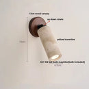 Ljojo LED Wall Lamp Sconce Rotate Iron Canopy Stone Bathroom Mirror Light