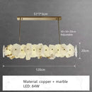 Natural Marble Chandelier Pendant Light for Living Room | Modern Home Decor by Ljojo