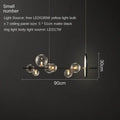 Ljojo Metal Glass Bubble Chandelier Modern Lighting Fixture Dining Room Kitchen Home Decor