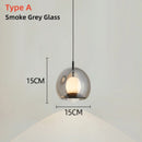 Ljojo Marble LED Pendant Light: Modern Glass Decor Lighting Fixture