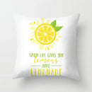 Lemon Pattern Summer Cushion Cover Throw Pillow for Sofa Decoration by Ljojo