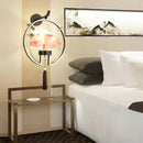 Chinese Style Lotus Wall Lamp Art Decorative Light for Living Room by Ljojo