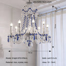K9 Crystal Chandelier Pendant Light - Elegant White E14 LED Luxury Home Decor by Ljojo