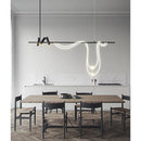 Ljojo Long Arc LED Chandelier - Elegant Nordic Design for Bar and Desk