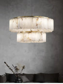 Gold Stone Ceiling Lamp Luxury Marble Lighting Copper Bedroom Decor by Ljojo