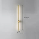 Nordic Long Line Led Wall Lamp Modern Minimalist Home Decoration by Ljojo