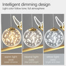 Ljojo Luxury Butterfly Gypsophila LED Chandelier Pendant Light Modern Decor Dining Bedroom Living Room