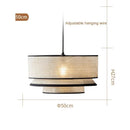 Nordic Fabric Ceiling Pendant Lamps Modern Bedroom Chandelier by Ljojo