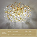 Gold Round K9 Crystal Chandelier Lamp for Luxe Home Decor by Ljojo
