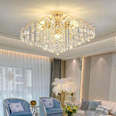 Ljojo Luxury Crystal Chandelier LED Ceiling Light for Living Room Dining Bedroom