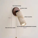 Ljojo LED Wall Lamp Sconce Rotate Iron Canopy Stone Bathroom Mirror Light