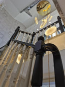 Ljojo Marble Chandelier: Luxury Gold LED Stone Light for Staircase, Lobby & Hallway