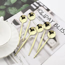 Ljojo 24-Piece Stainless Steel Champagne Gold Cutlery Set