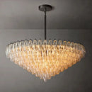 Luxury Amber Glass LED Ceiling Chandelier for Living Room Dining by Ljojo