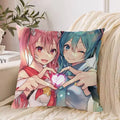 Ljojo 40*40 Hatsune Miku Pillow Cover Set for Stylish Bed Decor