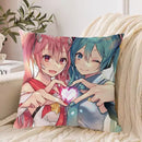 Ljojo 40*40 Hatsune Miku Pillow Cover Set for Stylish Bed Decor
