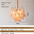 Murano Colorful Glass Petal Chandelier | Country Design LED Lighting by Ljojo