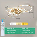Ljojo Nordic Simple Acrylic LED Ceiling Light for Bedroom Living Room, Home Decoration Lighting Fixtures